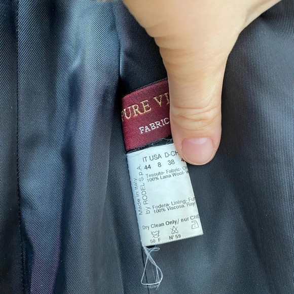 Cinzia Rocca - Designer Made in Italy Long Wool Coat - Picture 4 of 7